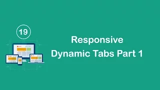 Responsive Design in Arabic - Create Responsive Dynamic Tabs Part 1