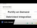 Fortify on Demand Debricked Integration