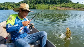 Tarde de pesca de peces blancos en una bella laguna no dejaban de picar