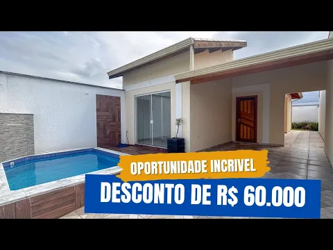 Download MP3 Oportunidade incrível! Casa terrea com piscina com desconto de 60.000 R$ na praia de Peruibe