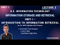 ISR Unit I Lecture-3 Luhn s Idea Conflation Algorithm B E IT YOGESH BORHADE