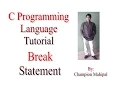 C Programming Language Tutorial 27 Break Statement