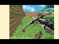 Cool gamer boy Blocky Gun Paintball