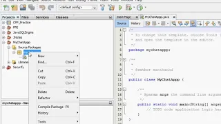 Writing Code Building a chat application in Java Session 1