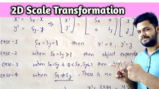 2d Scale transformation in computer graphics Lec-21