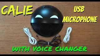 calie usb microphone with voice effects