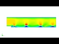 Backward facing step fluid simulation using ROM