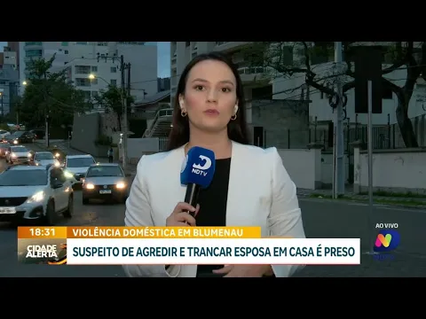 Homem é detido em Blumenau após agredir esposa e manter vítima em cárcere privado