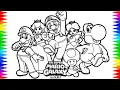 Super Mario The Galaxy Movie Coloring Pages Coloring Super Mario All Characters