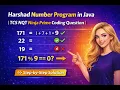 Harshad Number Program in Java TCS NQT Ninja Prime Coding Question Step-by-Step Solution