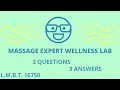 3 CRAZY Questions asked as a License Massage Therapist NORTH CAROLINA