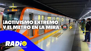 ¡Activismo extremo y un conductor del Metro… ¿ebrio? 🚇💥