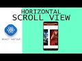 horizontal image scrolling in react native