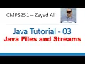 Java Tutorial-03 Files Input Output Streams Text Binary Objects
