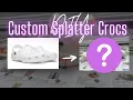 CUSTOM SPLATTER CROCS WINNERS FOR GIVEAWAY ANNOUNCED CUSTOM CROCS
