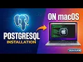 PostgreSQL installation on macos Introduction to PostgreSQL learn PostgreSQL with us