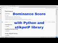 Python - Dominance Score with stikpetP