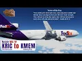 XP12 1 4 FedEx Express Virtual Ops KRIC Richmond Int l to KMEM Memphis Int l Rotate MD-11F