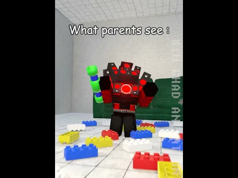 아빠 엄마가 보는 나 vs 내가 보는 나 What parents see vs What i see - Tiny TITAN #roblox #robloxedit
