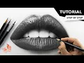 How to Draw Realistic LIPS Tutorial for BEGINNERS