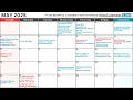 May 2025 Calendar with Holidays and Observances All