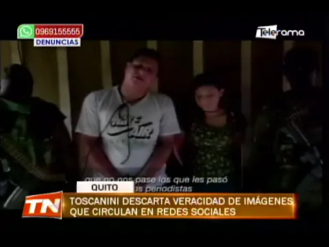 Toscanini descarta veracidad de imágenes que circulan en redes sociales