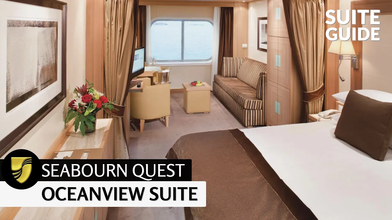 Seabourn Quest | Oceanview Suite Full Walkthrough Tour | 4K