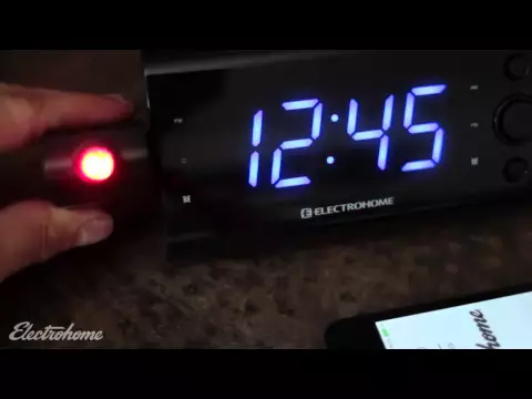 Download MP3 Electrohome USB Charging Clock Radio with Time Projection