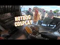 HOTDOG COSPLAYER VISITS THE CART