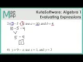 KutaSoftware Algebra 1 - Evaluating Expressions