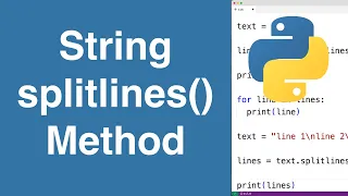 String splitlines Method Python Tutorial