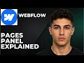 Webflow Pages Panel Explained Step By Step Beginner Tutorial 2026