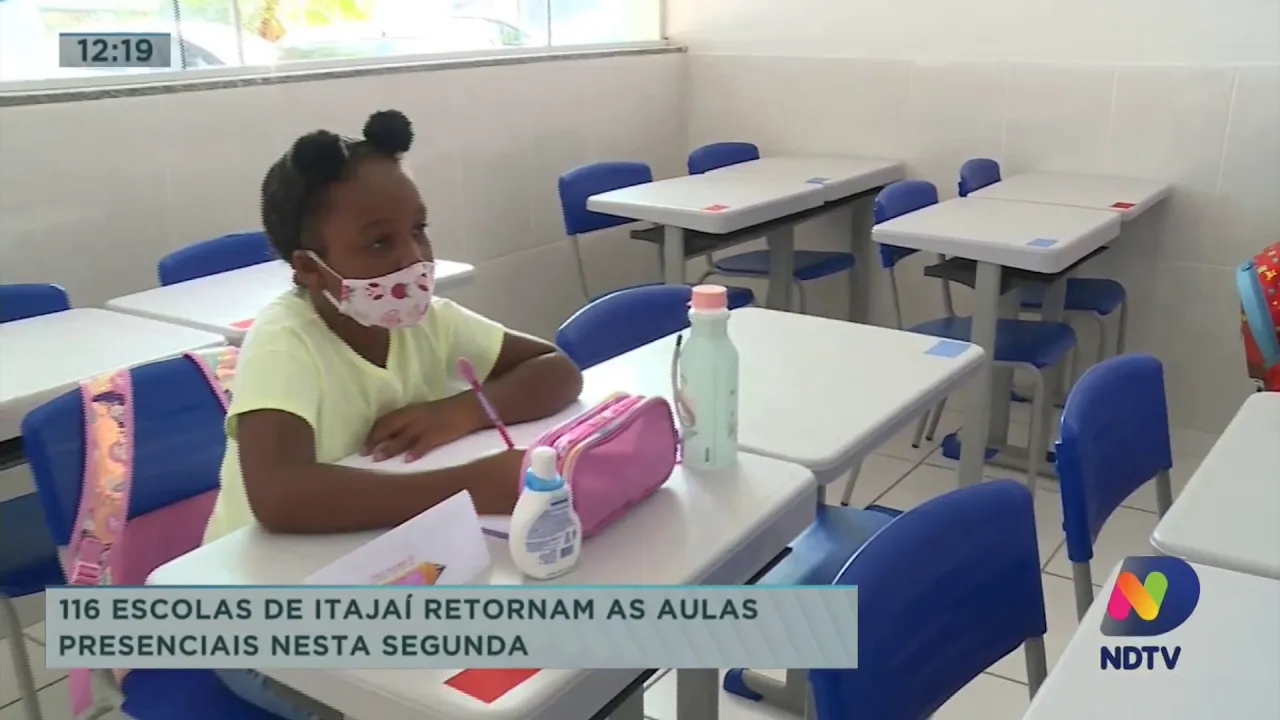 Escolas de Itajaí retornam as aulas presenciais nesta segunda-feira