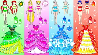 Four Elements Mother & Daughter Dress Up - Barbie Transformation Handmade - Woa Doll Channel