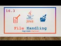 16 3 File Handling read and write Objects in file in Java 2023