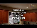 How to Install Pot Lights Above Kitchen Sink