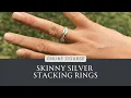 How to Make Silver Stacking Rings Beginner Silversmithing Tutorial Trailer