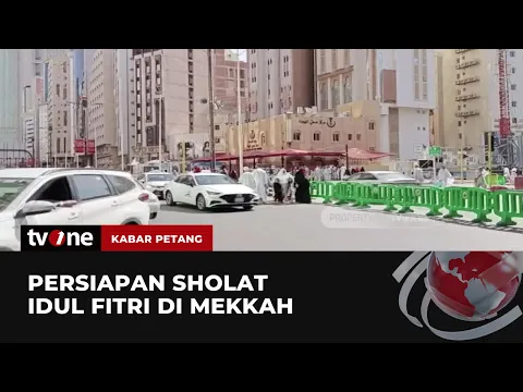 Persiapan Sholat Idul Fitri di Mekkah, Arab Saudi