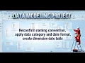 Data modeling project Apply naming convention and data category create dimension date table