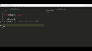 Python datetime today in a format like aaa
