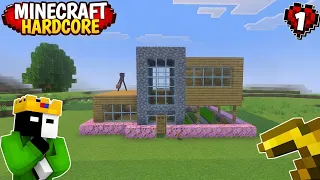 started a hardcore minecraft survival series in 2026 episode 1