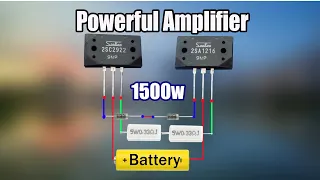 Download DIY Powerful Bass Amplifier Using Sanken C2922 \u0026 A1216 MP3