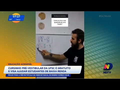 Cursinho pré-vestibular prepara alunos de baixa renda para as provas