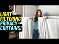 White Sheer Curtains with Surprising Privacy HOMEIDEAS Review