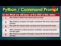 Python3 Basics 1 1 Set Path and Run Python Script using Command prompt