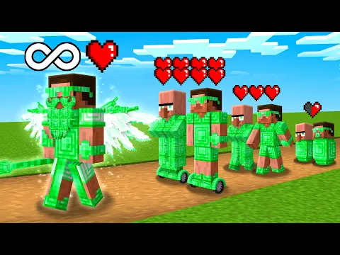 Video Thumbnail: Birth to Death as EMERALD GOD in Minecraft..