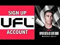 How to Join UFL Football Create UFL Account Full Guide