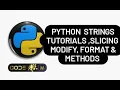 Python string tutorials string method slicing Modify Format Python3 tutorials in Hindi