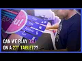 Playing OSU on a 27 Dell Canvas Tablet