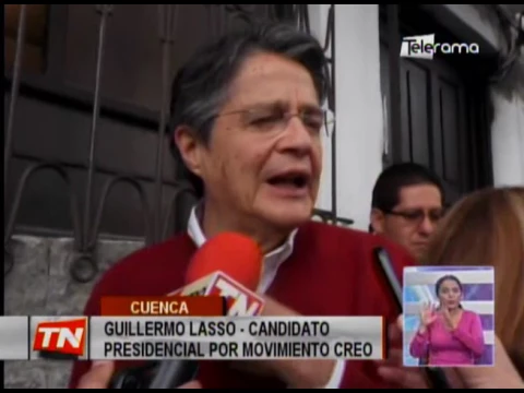 Guillermo Lasso satisfecho con proclamación de resultados